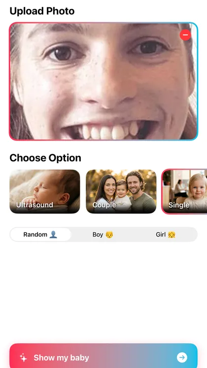 Add a photo, pick a mode